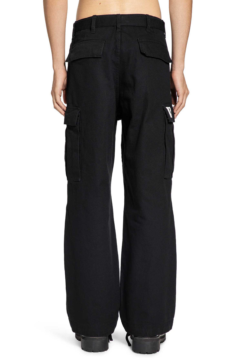 Cotton Canvas Cargo Trousers