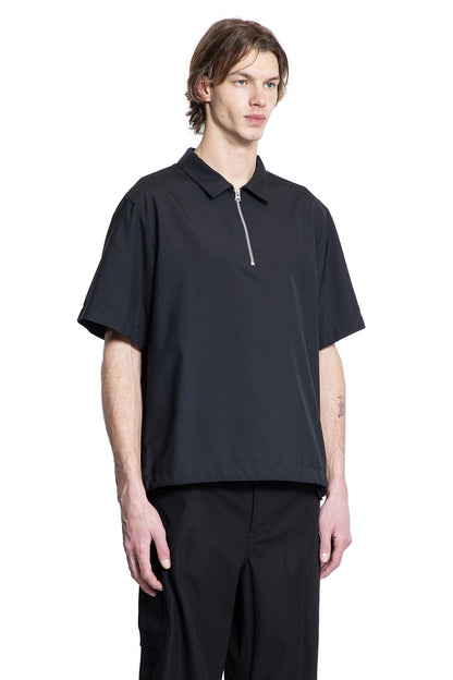 SACAI MAN BLACK T-SHIRTS & TANK TOPS