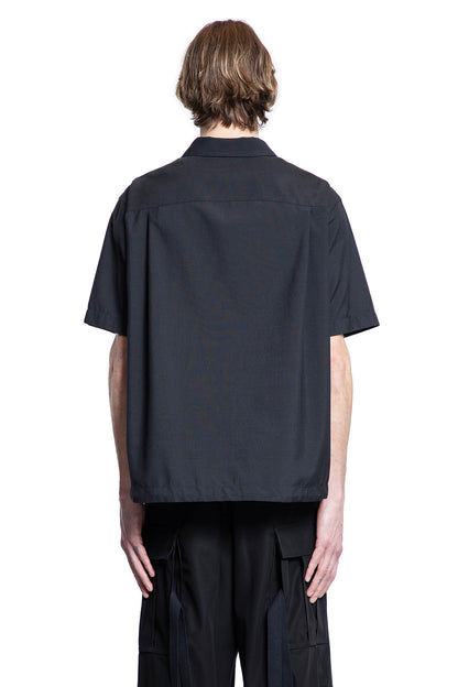 SACAI MAN BLACK T-SHIRTS & TANK TOPS