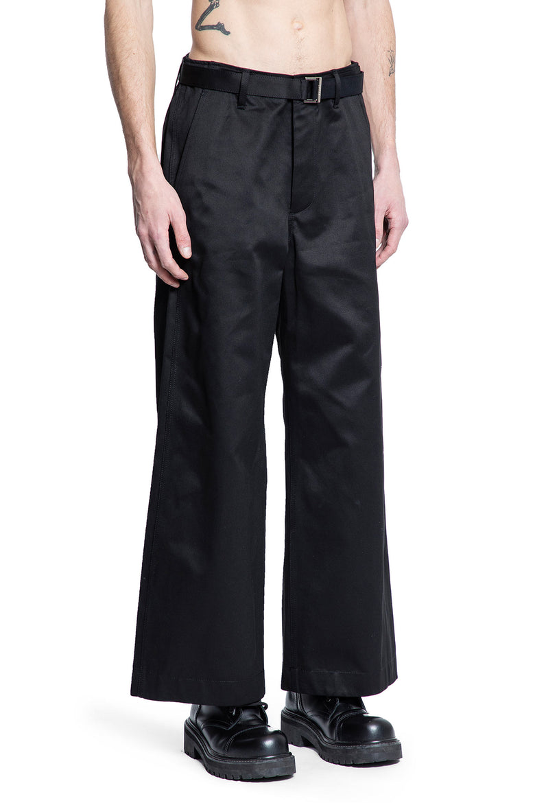 SACAI MAN BLACK TROUSERS