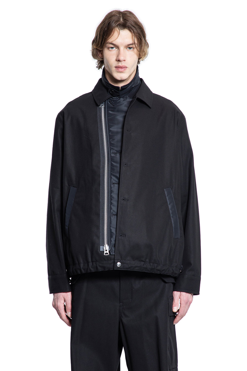 SACAI MAN BLACK JACKETS