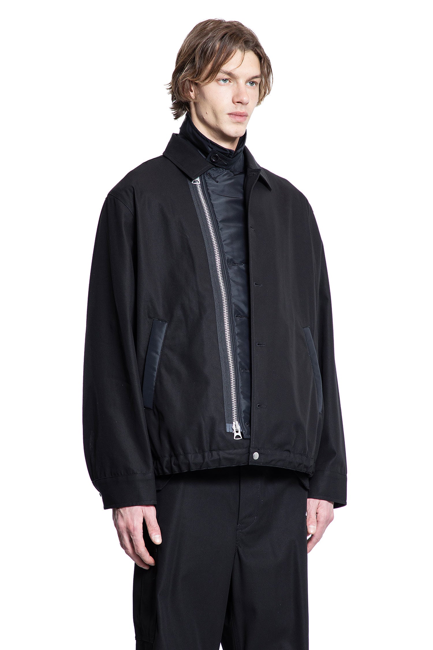 SACAI MAN BLACK JACKETS