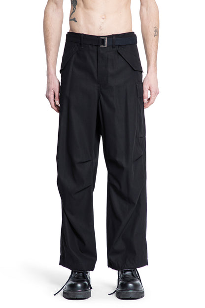 SACAI MAN BLACK TROUSERS