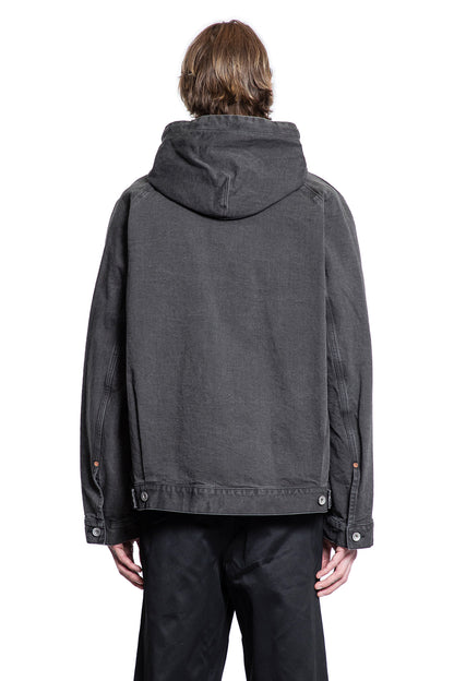 SACAI MAN BLACK SWEATSHIRTS