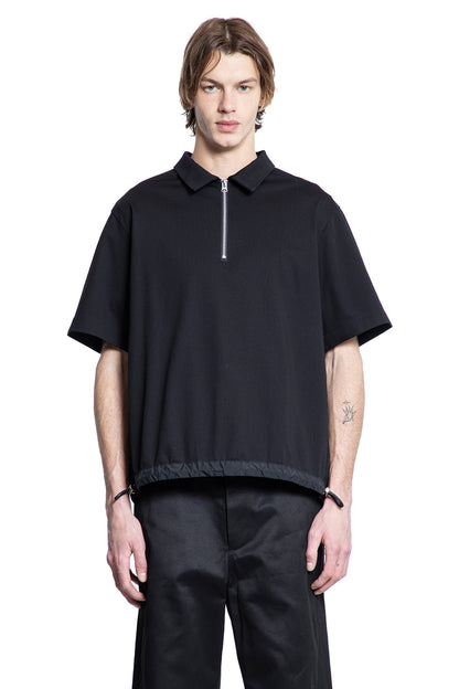 SACAI MAN BLACK T-SHIRTS & TANK TOPS