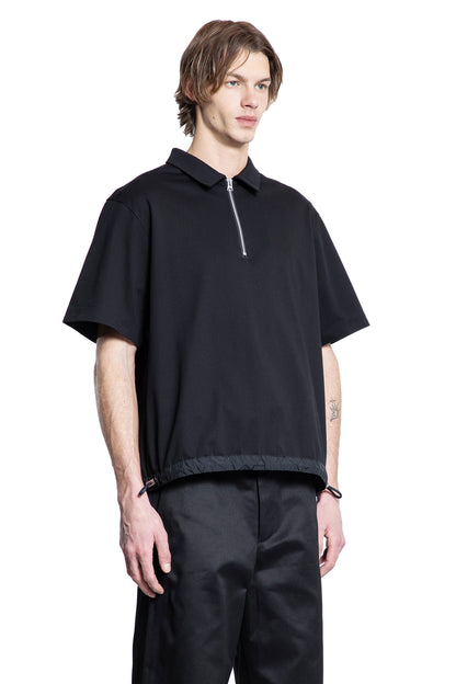 SACAI MAN BLACK T-SHIRTS & TANK TOPS