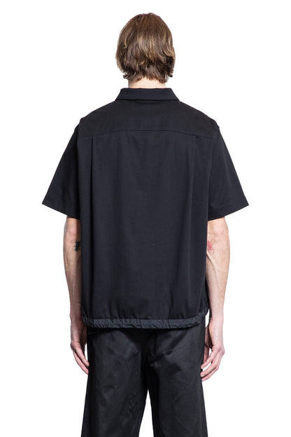 SACAI MAN BLACK T-SHIRTS & TANK TOPS