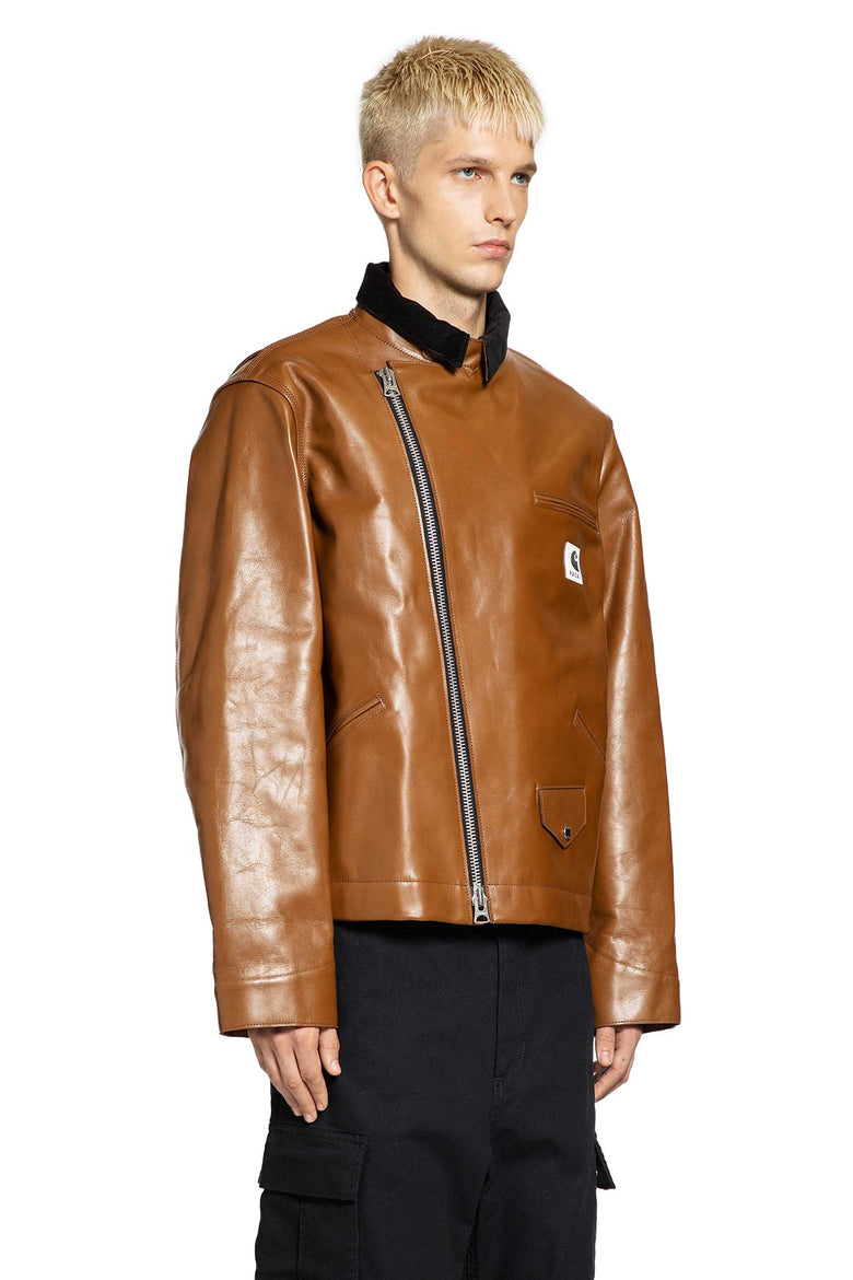 Carhartt WIP Collaboration Leather Jacket