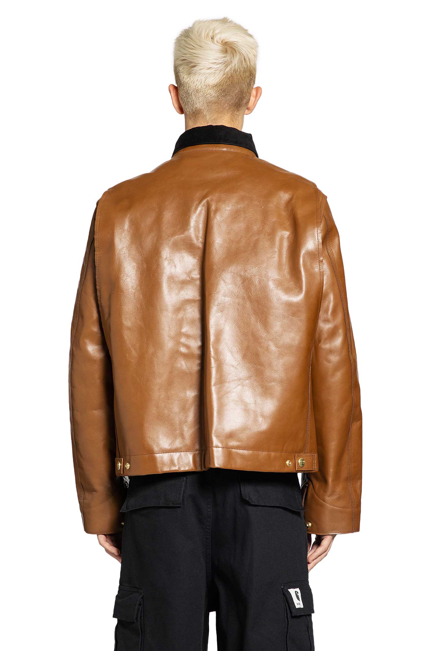Carhartt WIP Collaboration Leather Jacket