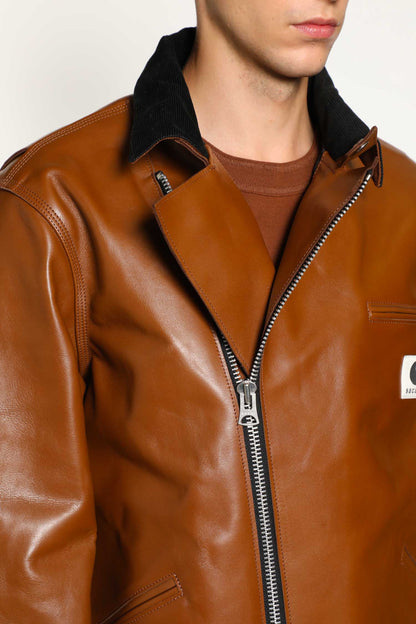 Carhartt WIP Collaboration Leather Jacket