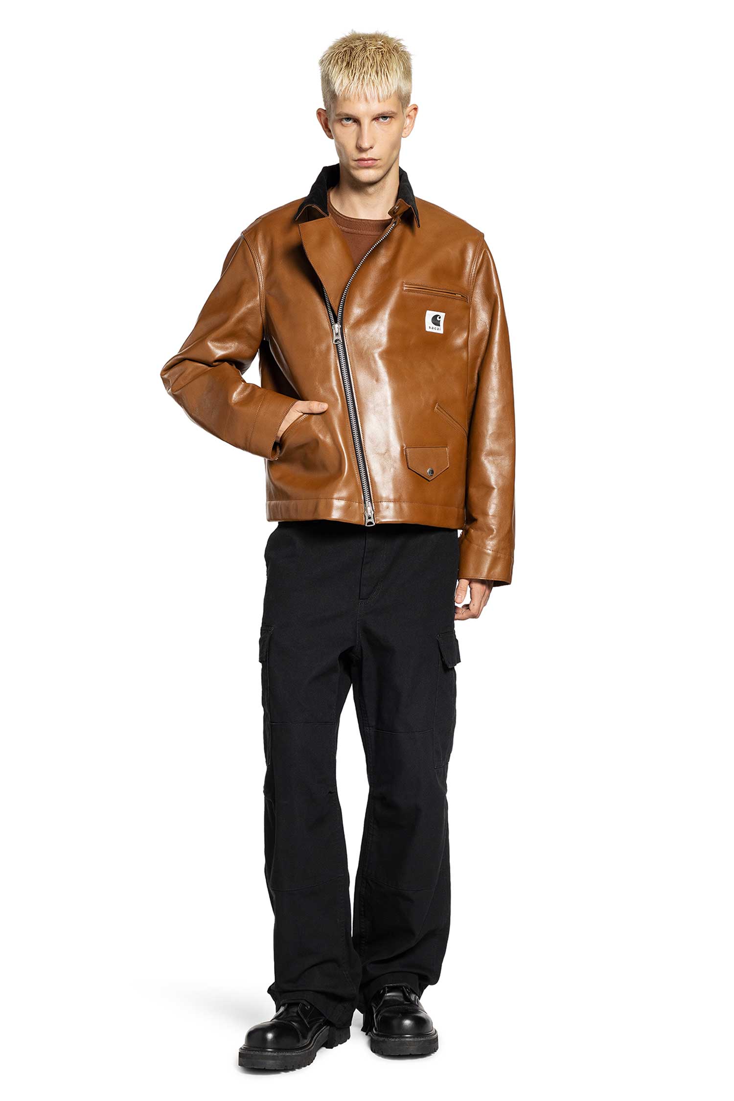 Carhartt WIP Collaboration Leather Jacket