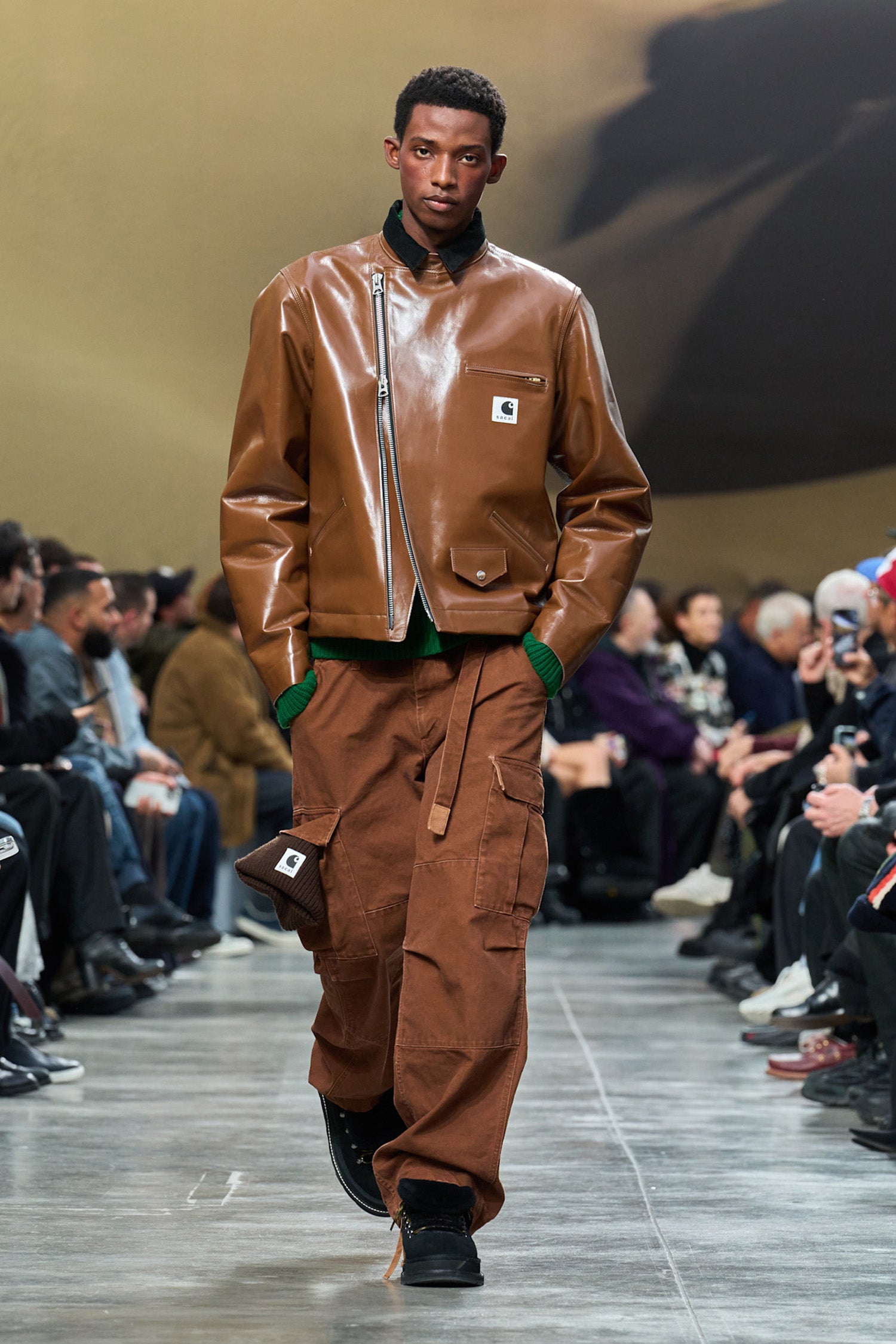 Carhartt WIP Collaboration Leather Jacket