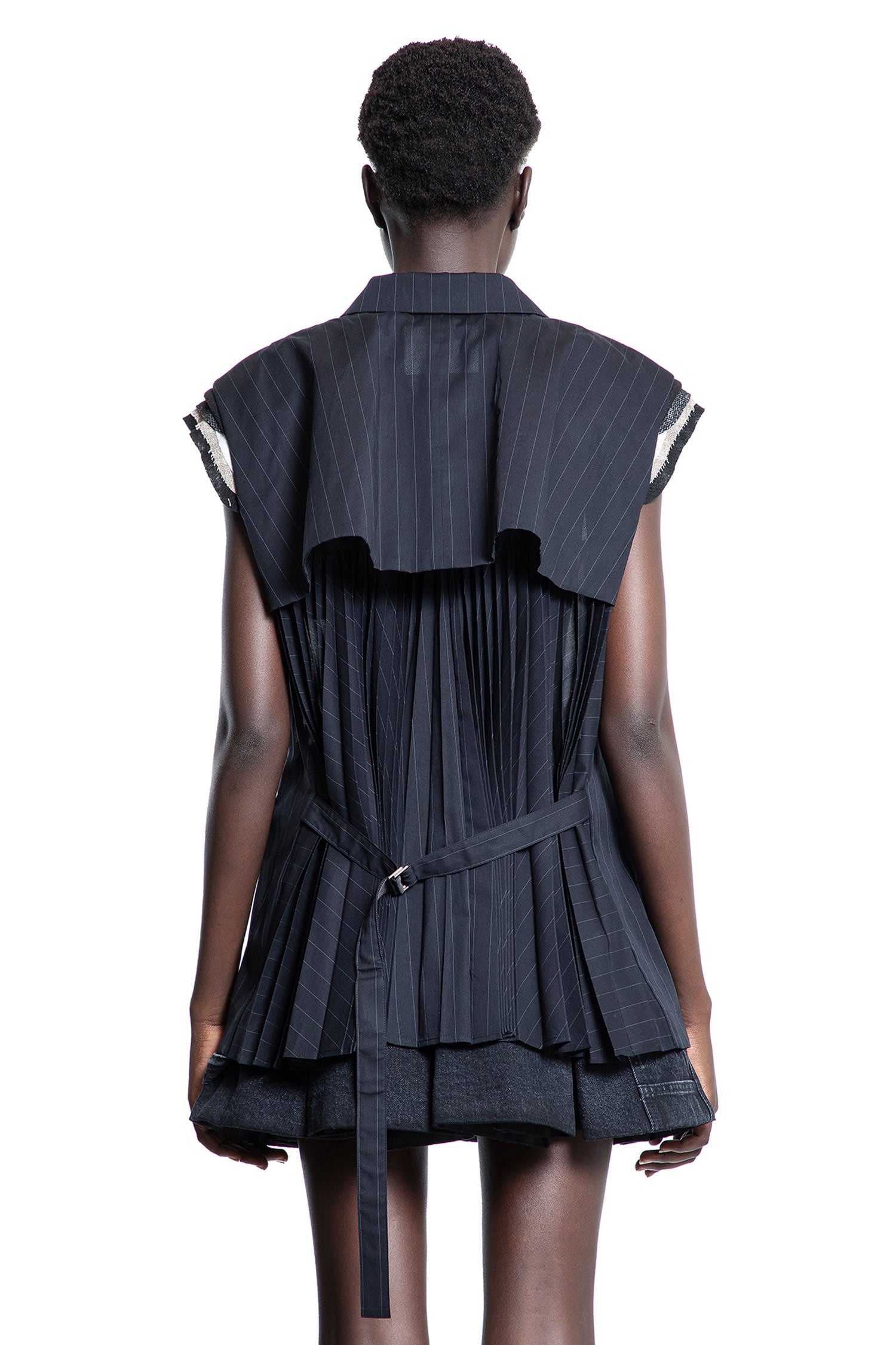 SACAI WOMAN BLACK VESTS