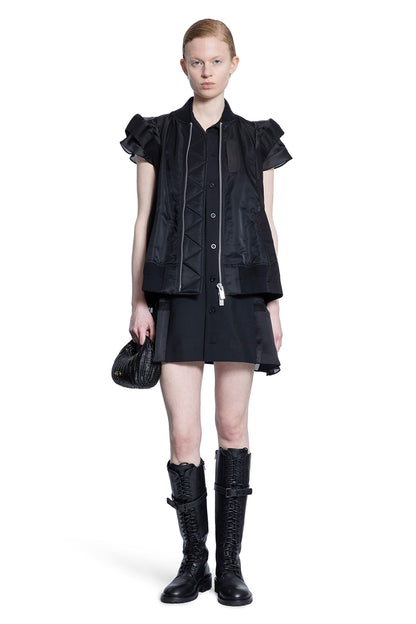 SACAI WOMAN BLACK VESTS