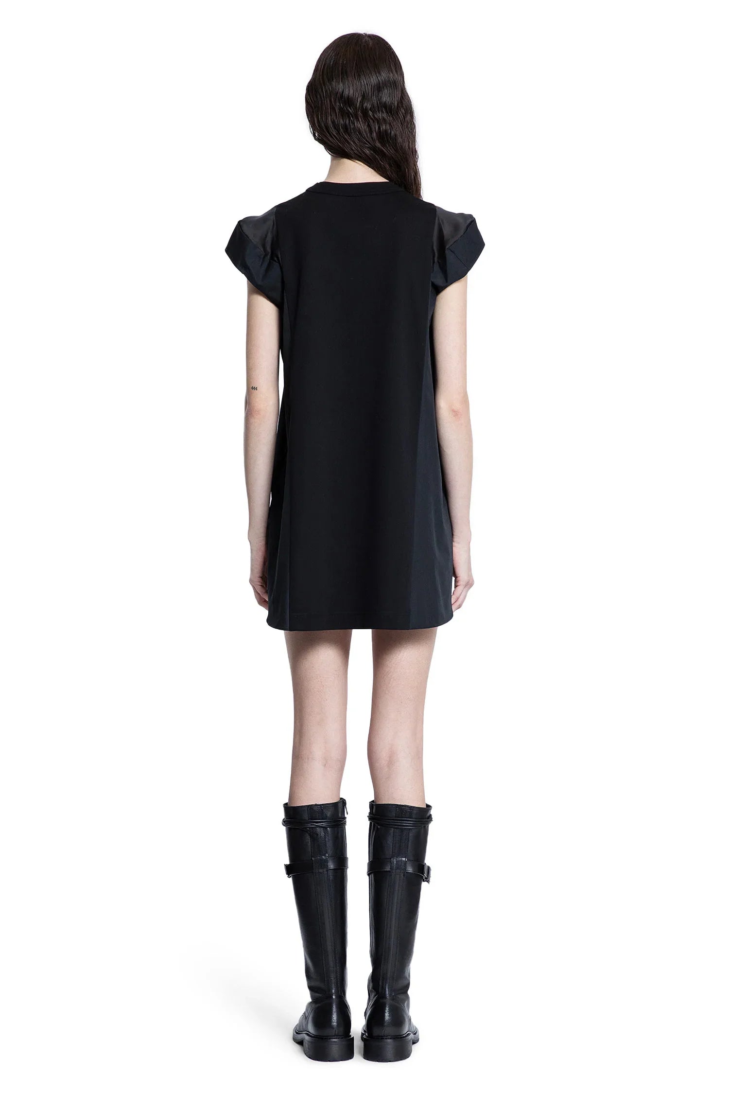 Poplin x Cotton Jersey Dress –