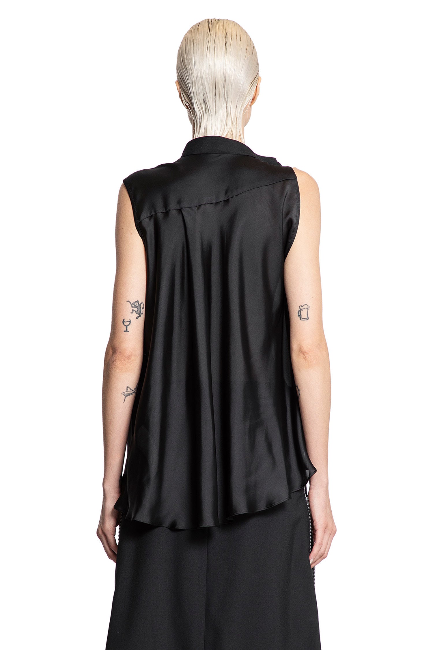 Satin Sleeveless Top