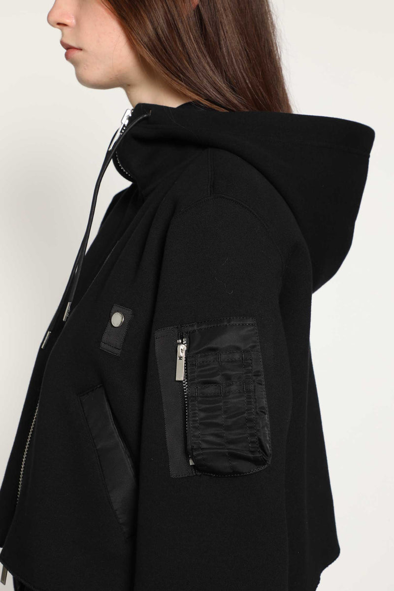 Sponge Sweat x Nylon Twill Hoodie