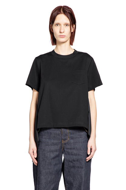 Poplin x Cotton Jersey T-Shirt
