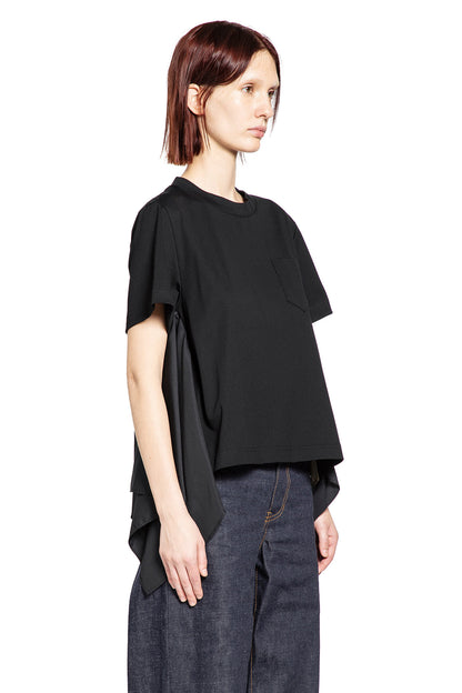Poplin x Cotton Jersey T-Shirt