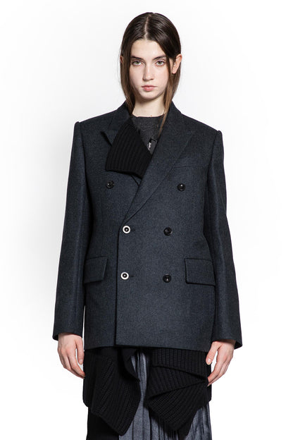 Wool Melton x Wool Knit Blazer