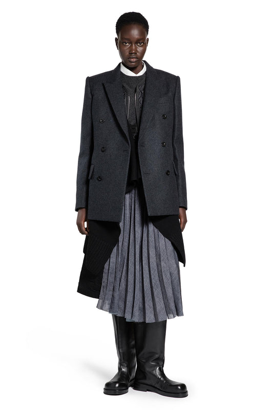 Wool Melton x Wool Knit Blazer