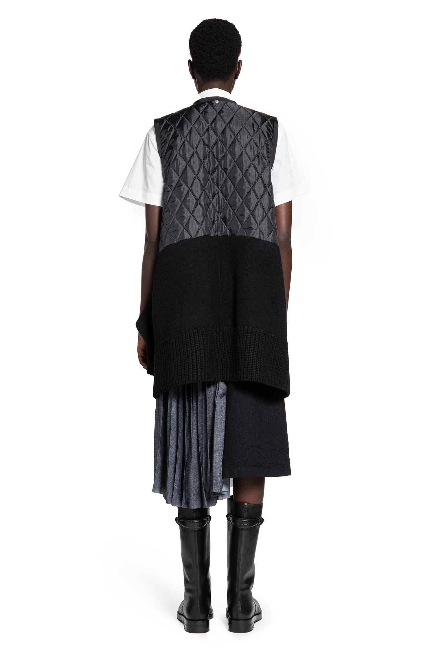 Wool Melton x Wool Knit Blazer