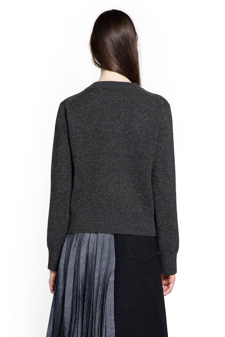 Sequin Embroidery x Wool Knit Pullover
