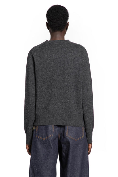 Sequin Embroidery x Wool Knit Pullover