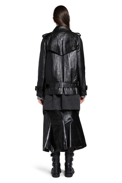 Leather x Wool Knit Jacket