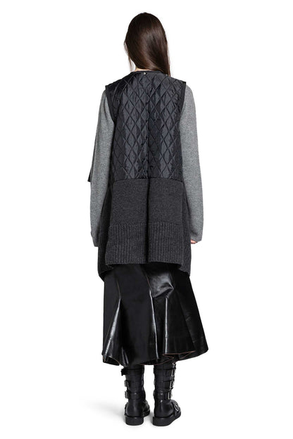 Leather x Wool Knit Jacket