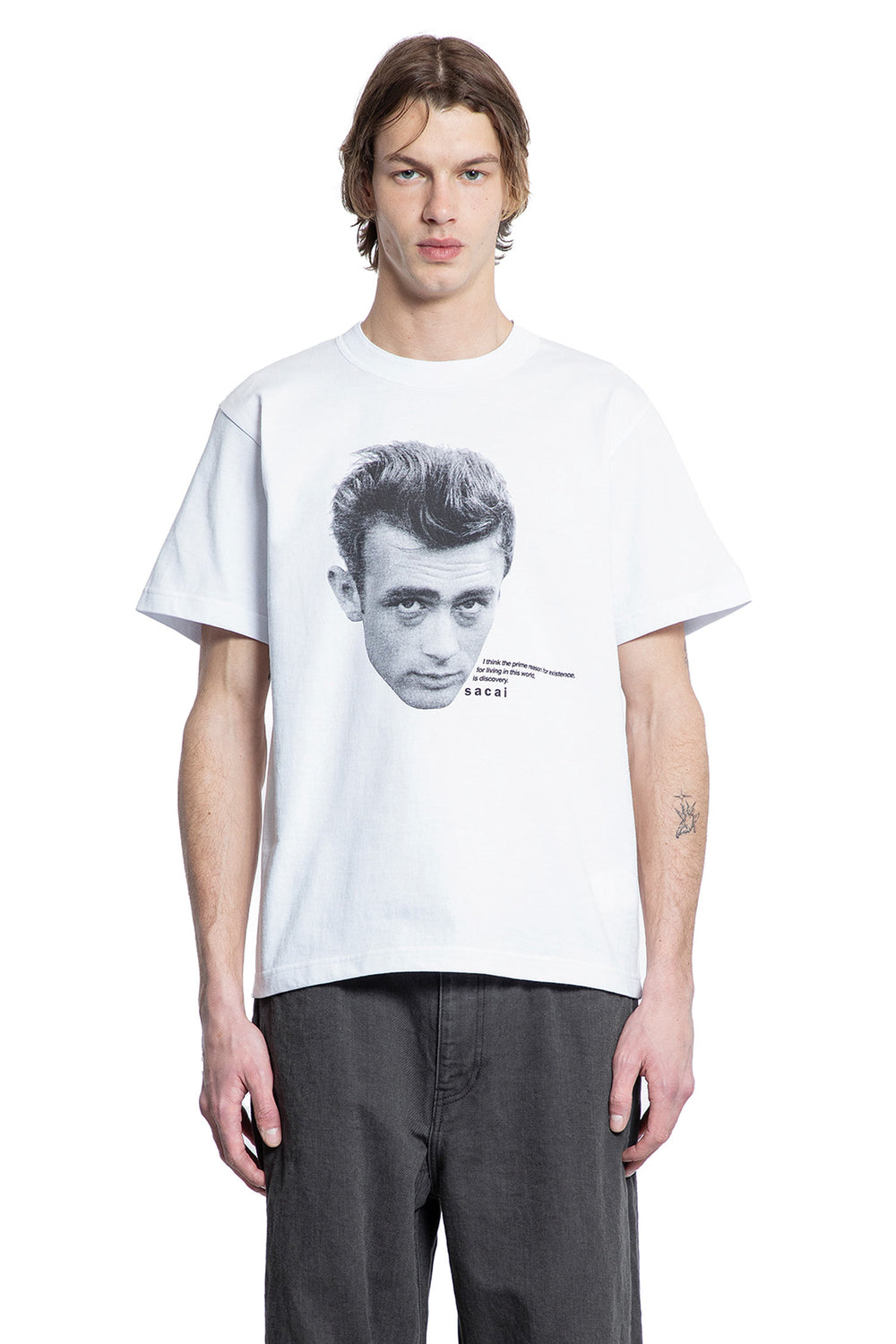 SACAI MAN WHITE T-SHIRTS & TANK TOPS