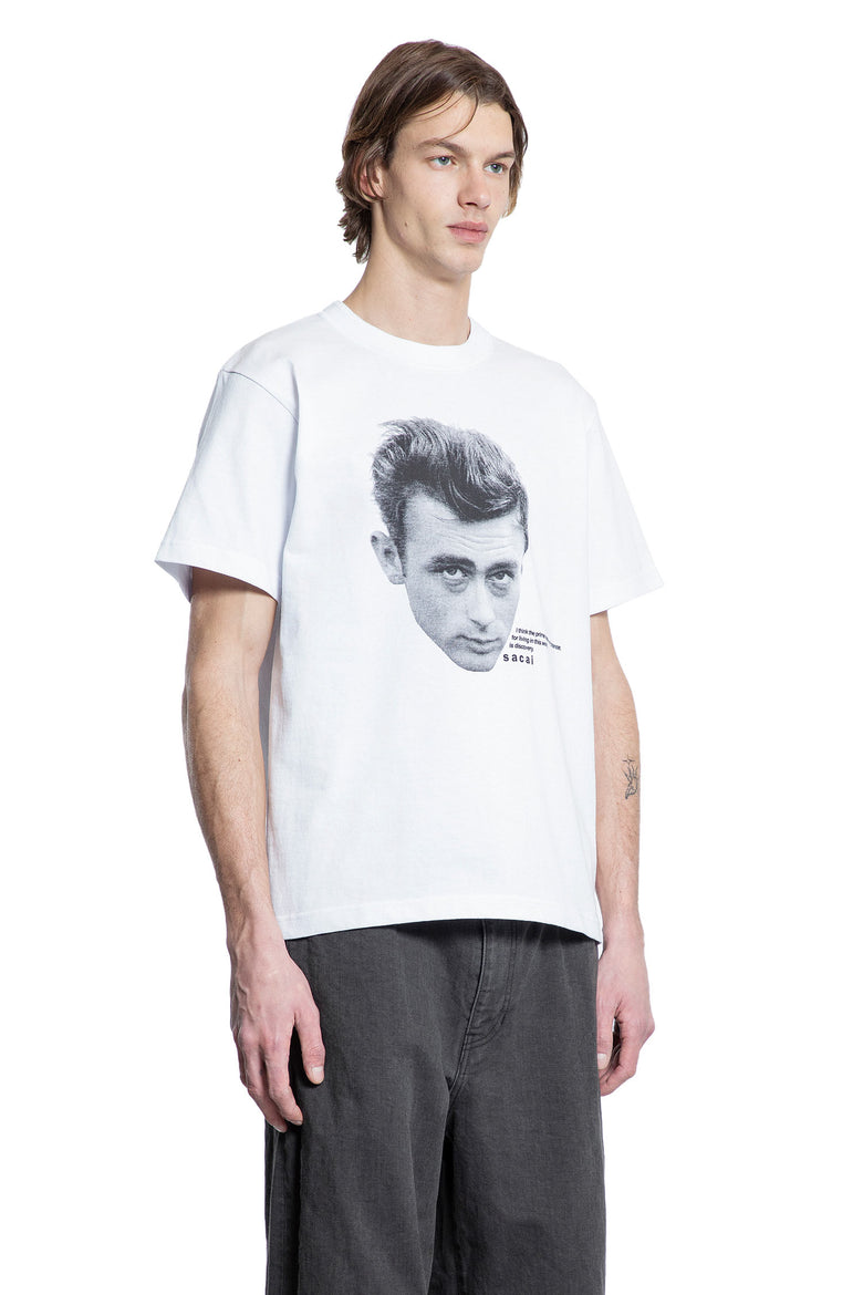 SACAI MAN WHITE T-SHIRTS & TANK TOPS