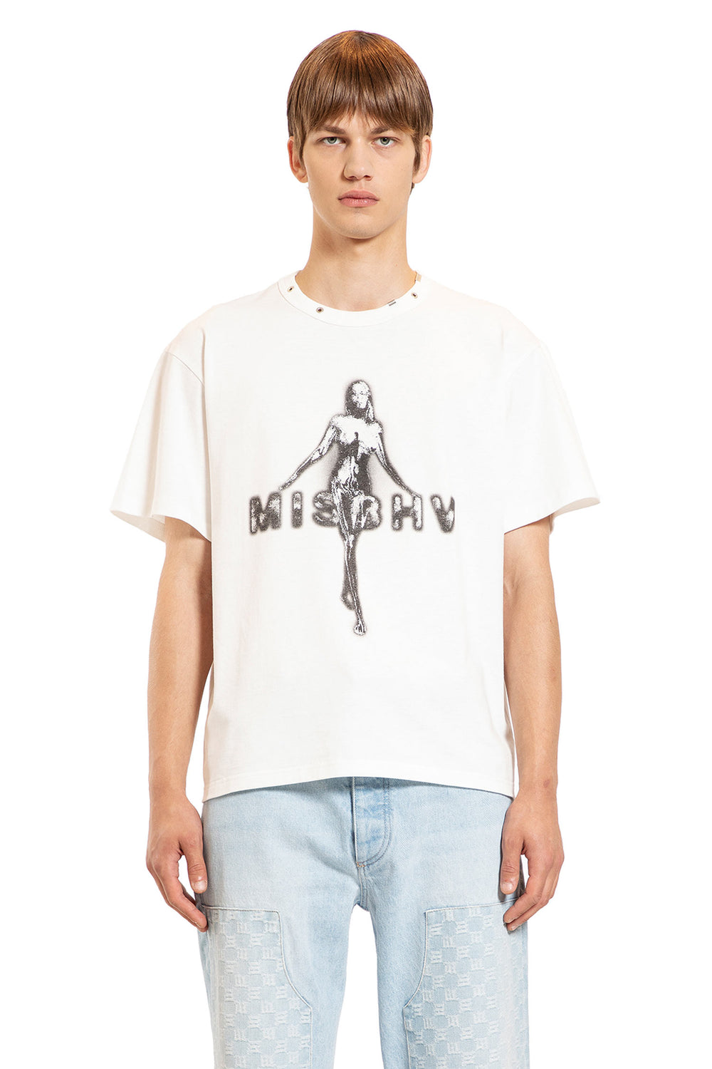 MISBHV MAN WHITE T-SHIRTS & TANK TOPS