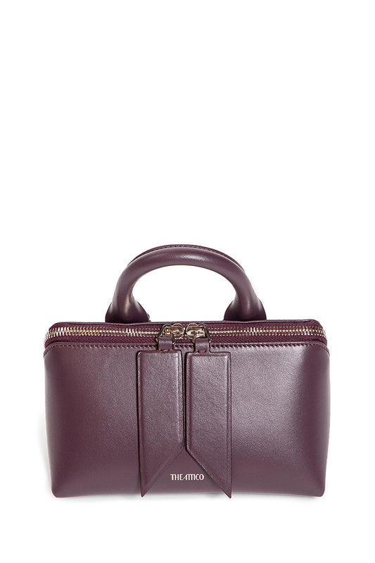 THE ATTICO WOMAN PURPLE TOP HANDLE BAGS