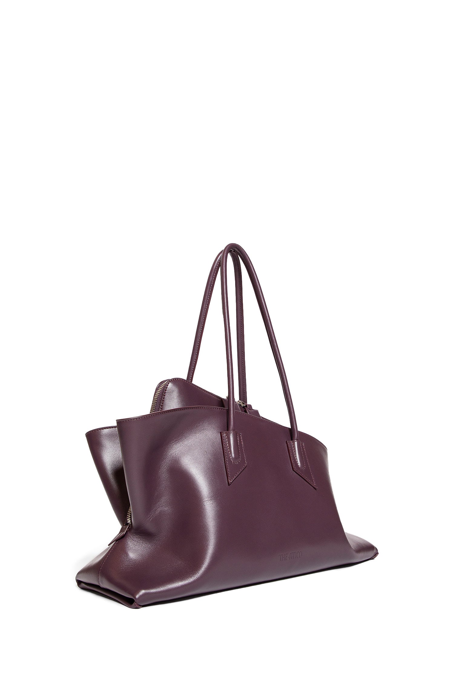 THE ATTICO WOMAN PURPLE TOP HANDLE BAGS