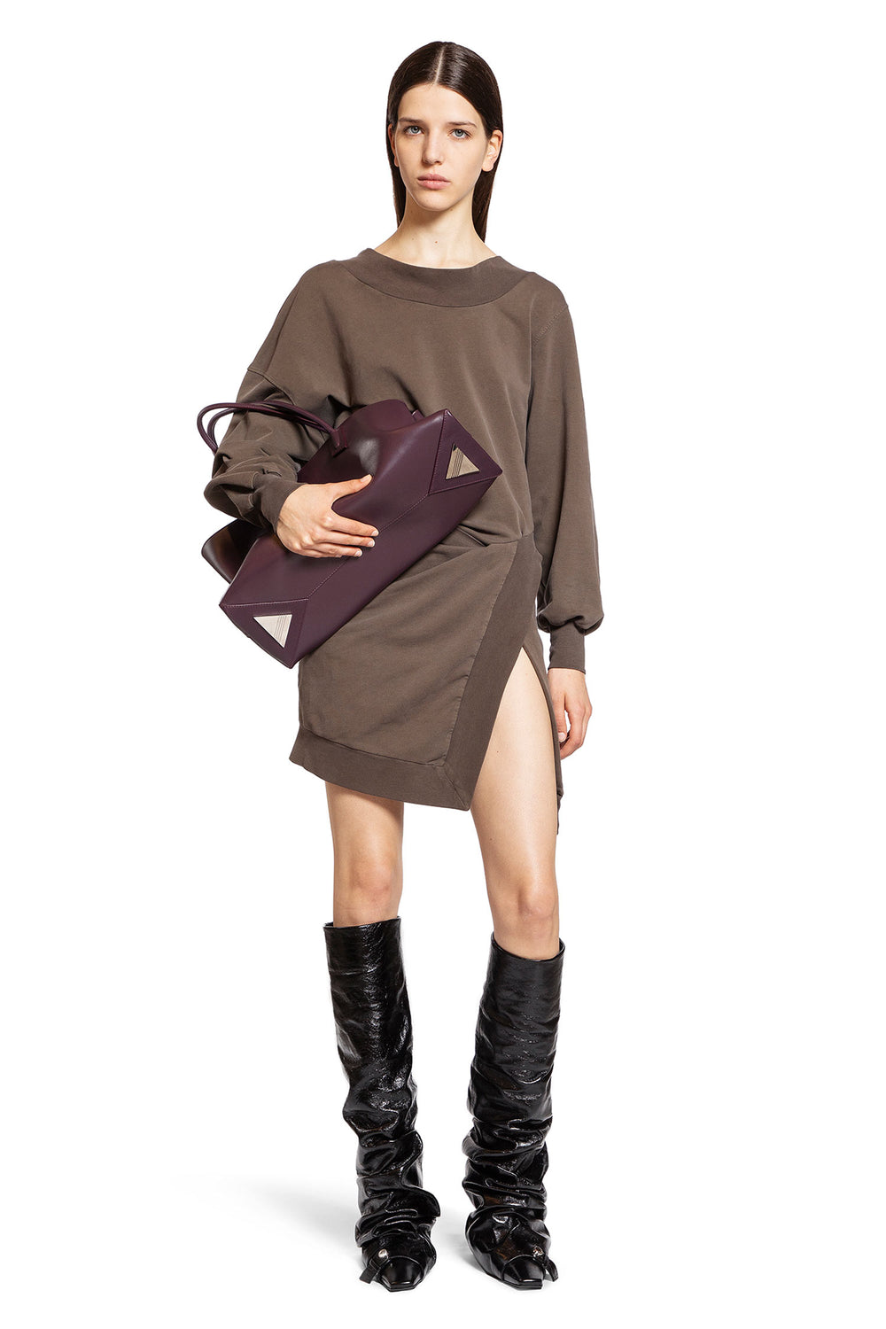 THE ATTICO WOMAN BROWN DRESSES