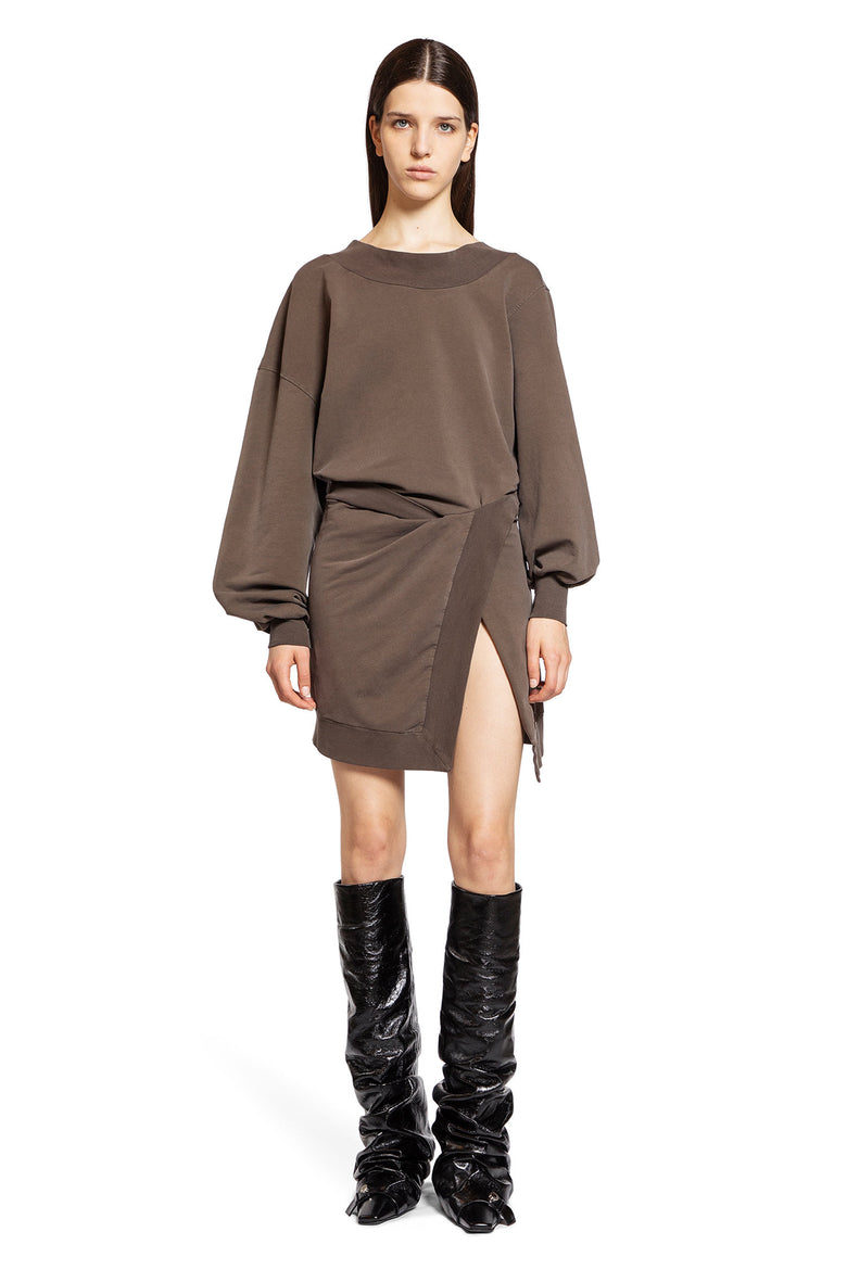 THE ATTICO WOMAN BROWN DRESSES