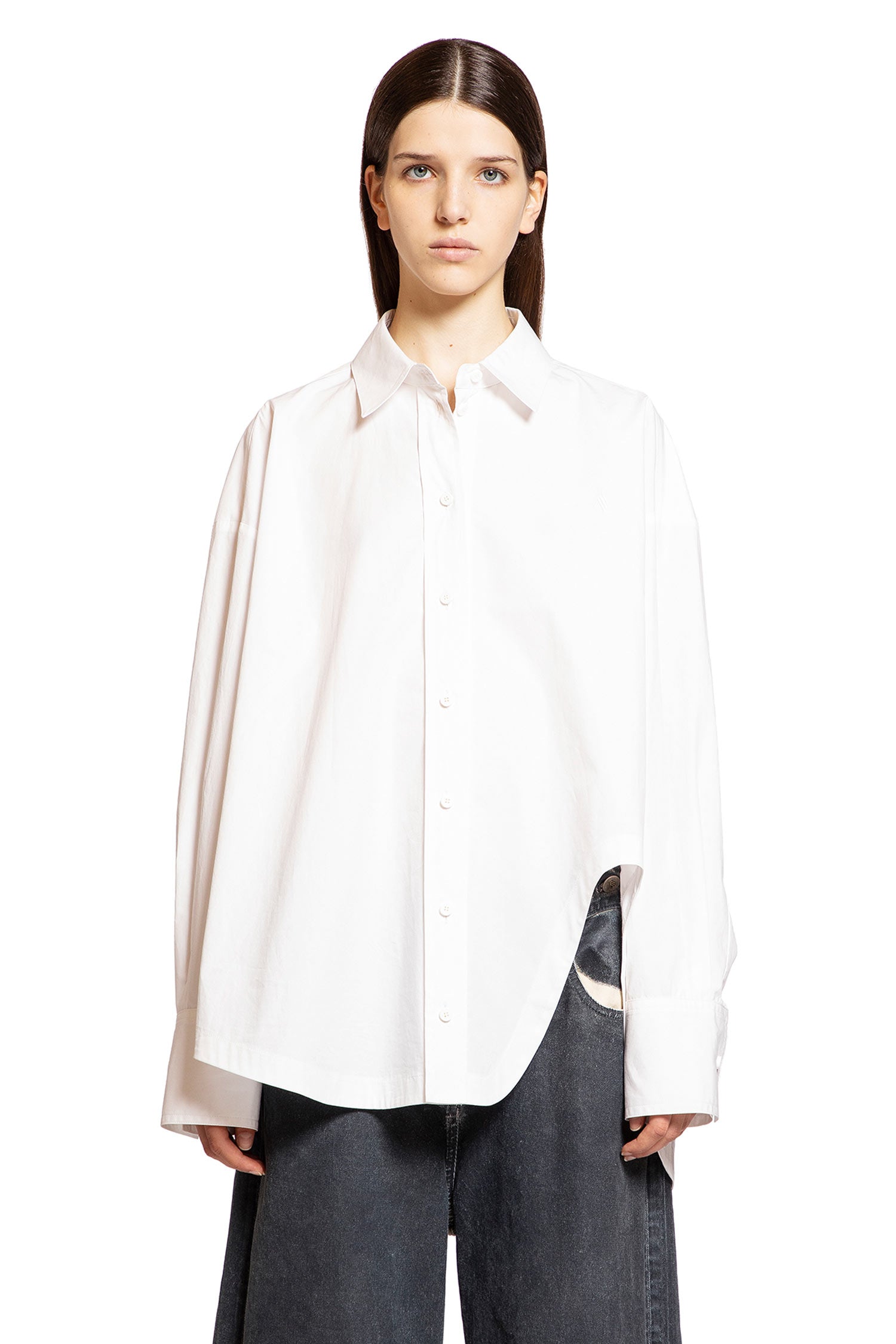 THE ATTICO WOMAN WHITE SHIRTS