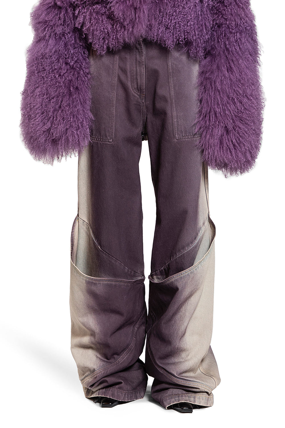 THE ATTICO WOMAN PURPLE TROUSERS