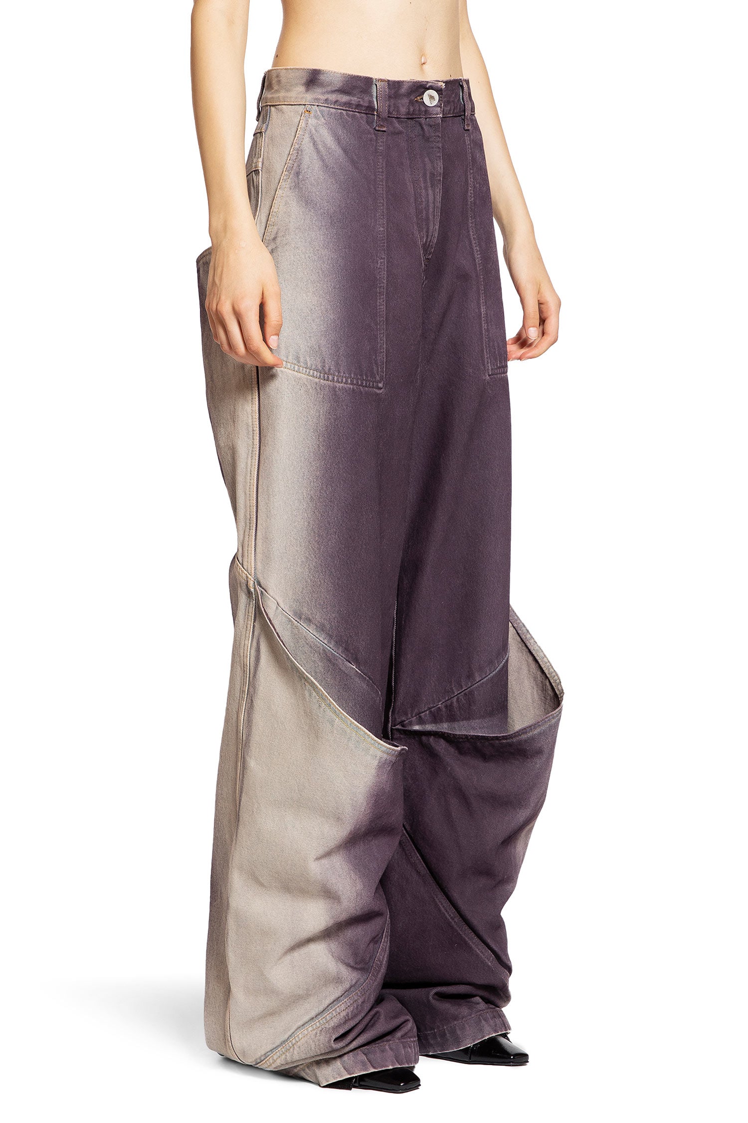 THE ATTICO WOMAN PURPLE TROUSERS