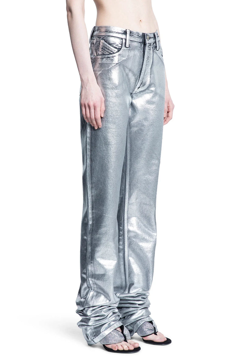 Shiny Coated Denim Long Jeans - Antonioli.eu