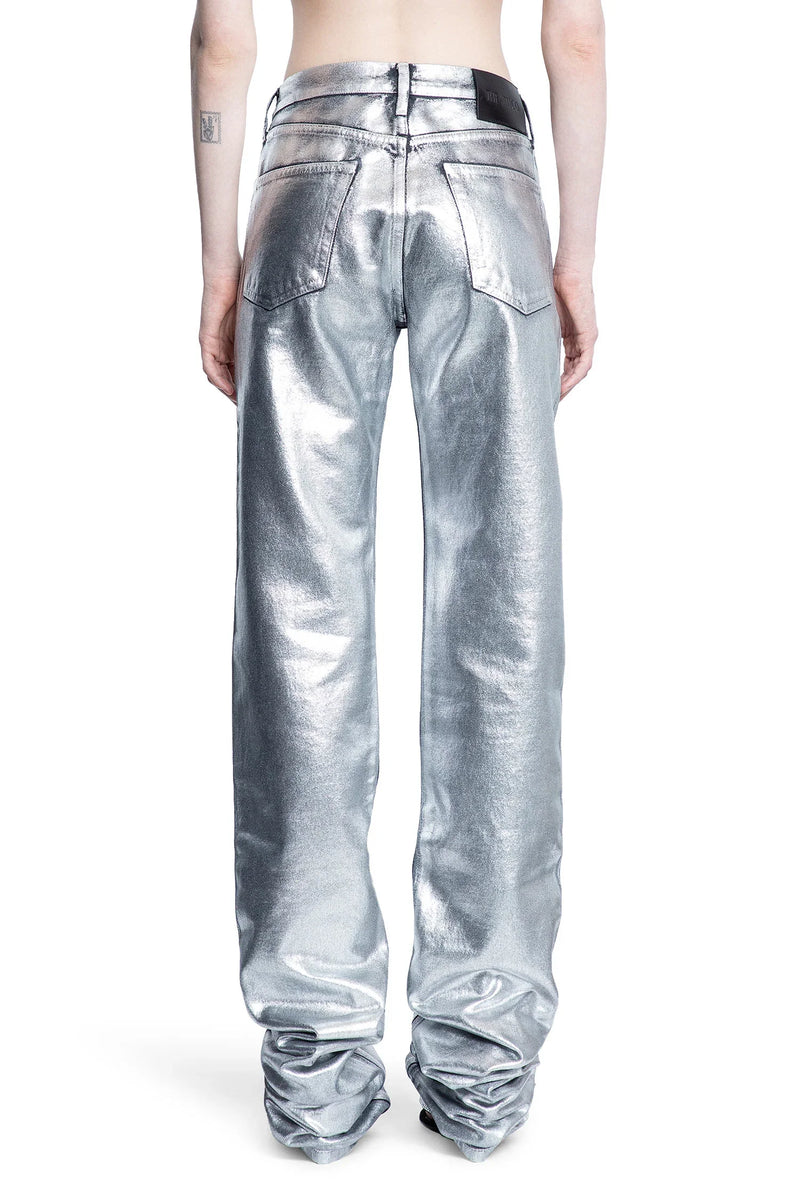 Shiny Coated Denim Long Jeans - Antonioli.eu