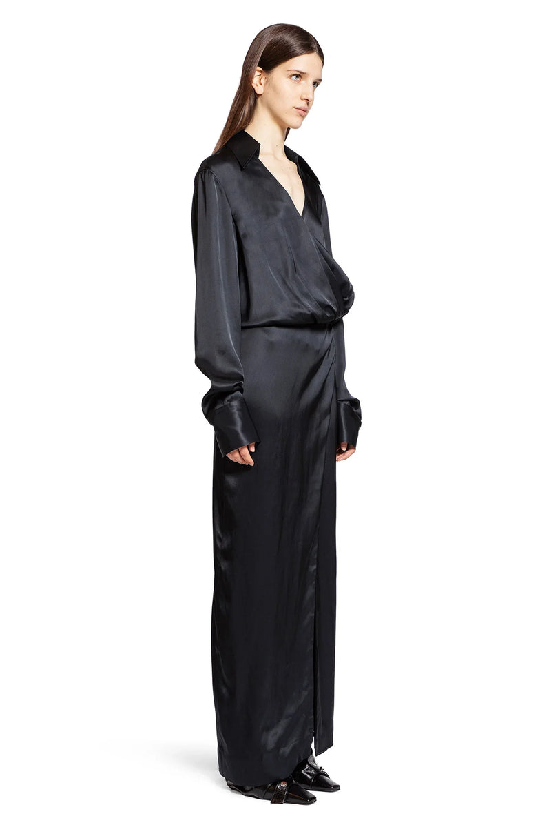 Long Satin Shirt Dress - Antonioli.eu
