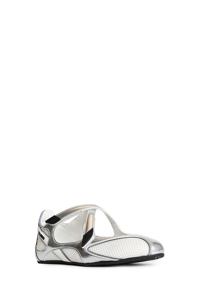 THE ATTICO WOMAN SILVER FLATS