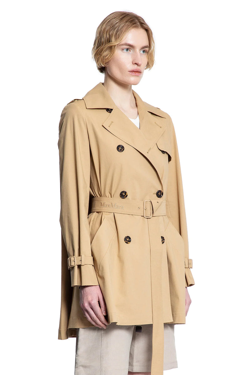 Double-Breasted Short Trench Coat - Antonioli.eu