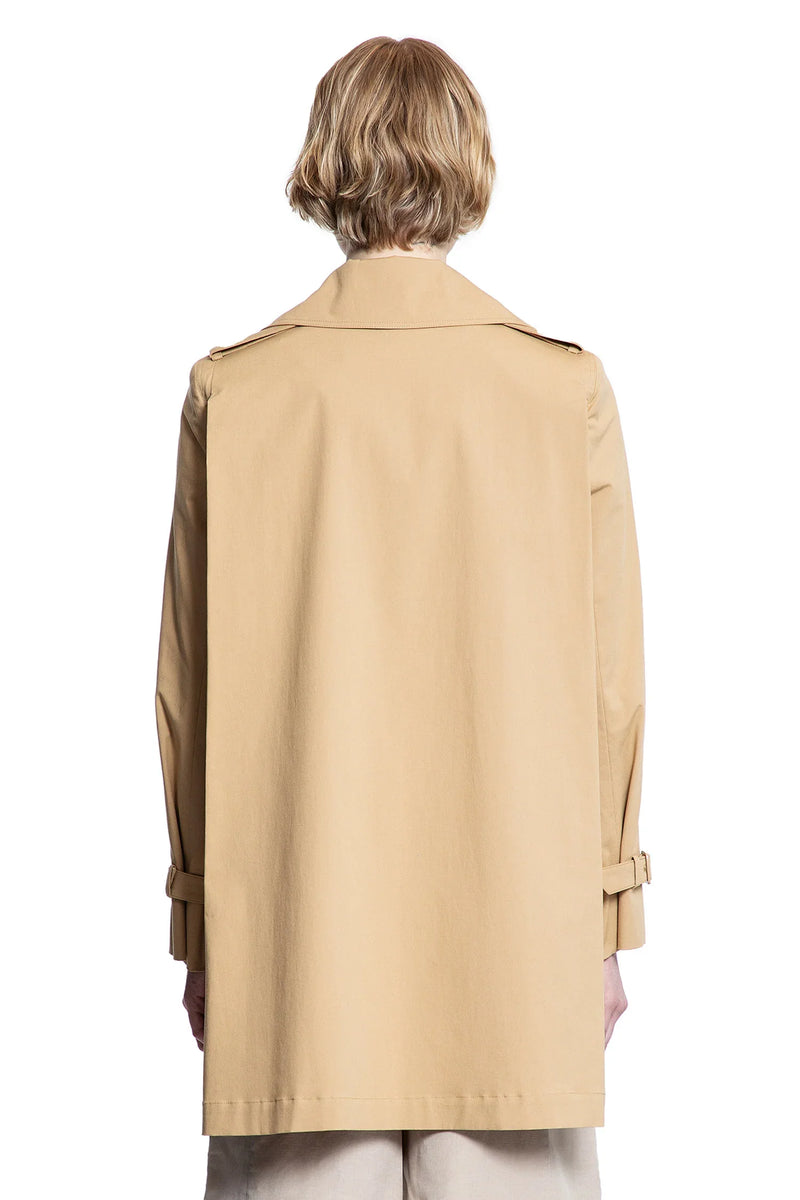 Double-Breasted Short Trench Coat - Antonioli.eu