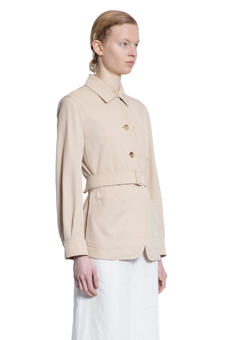 MAX MARA WOMAN BEIGE JACKETS