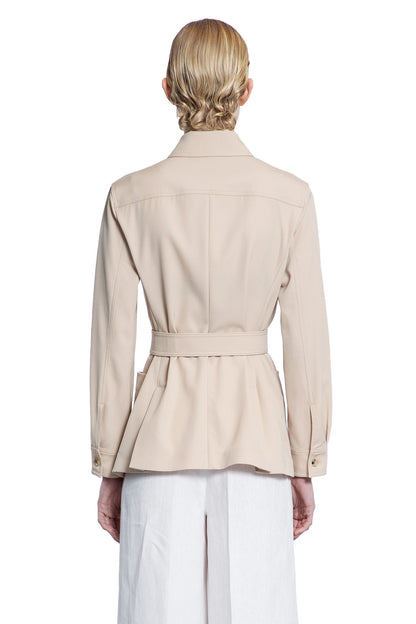 MAX MARA WOMAN BEIGE JACKETS