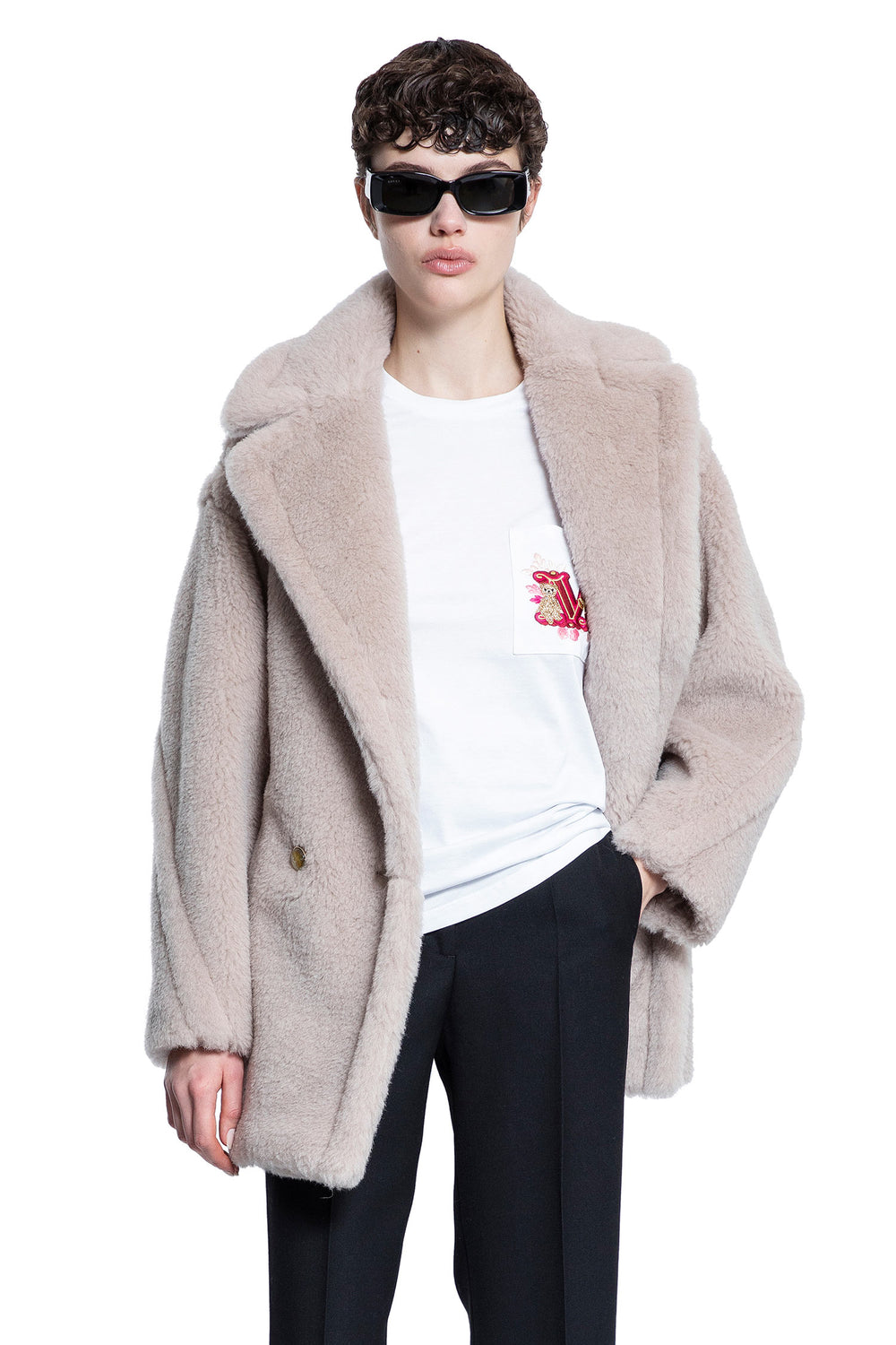 MAX MARA WOMAN BEIGE COATS