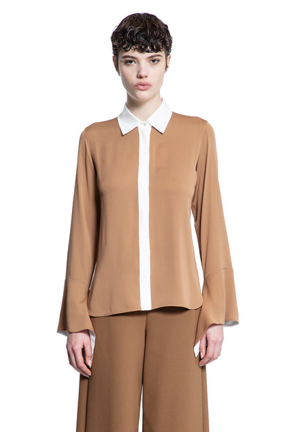 MAX MARA WOMAN BROWN SHIRTS